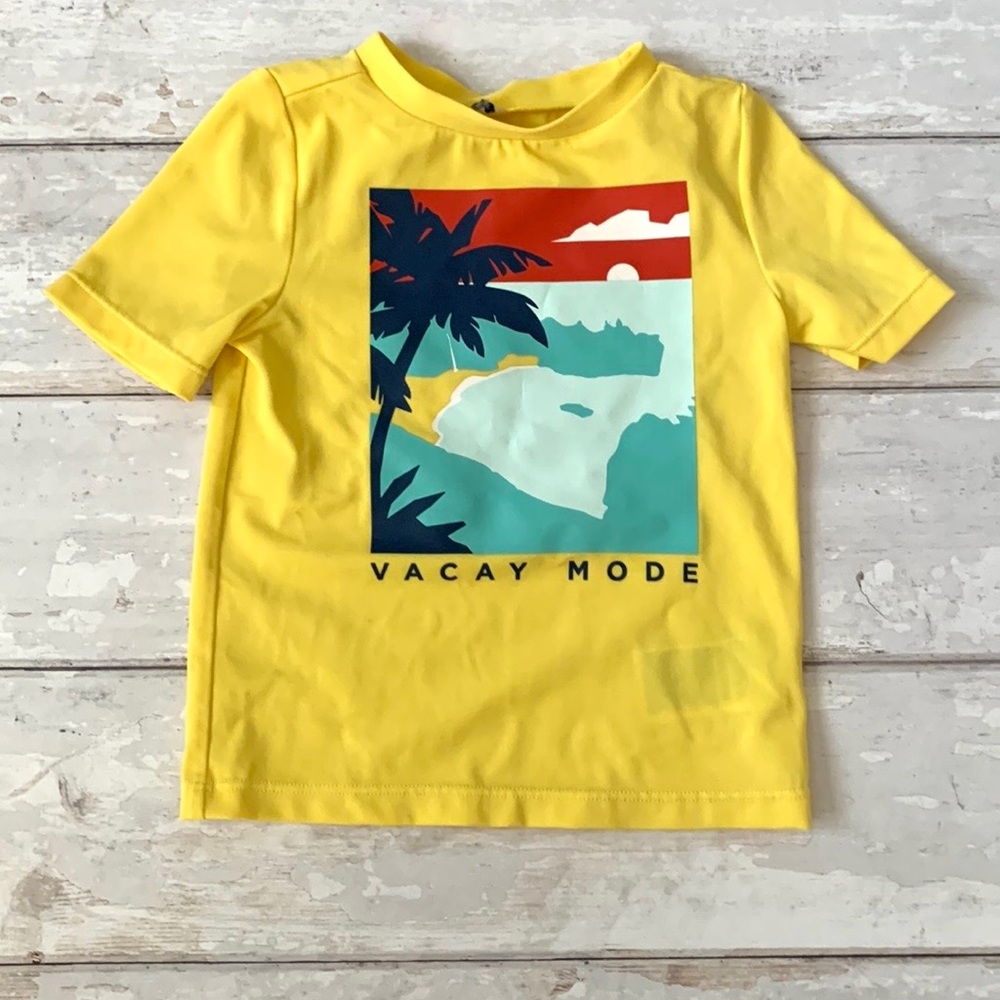 Gymboree 18-24m Baby Boys Shirt Yellow Short Sleeves Summer Vacay Mode 18m 24m